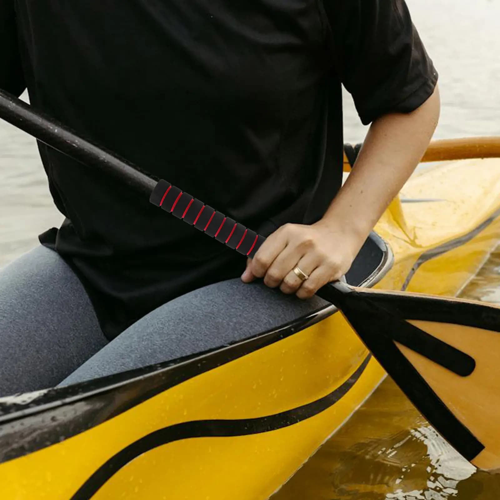 2Pairs Kayak Paddle Rod Cover Sponge Grips Comfortable Non-Skid Protective Hand Case Reduce Friction Improve Kayak Paddle