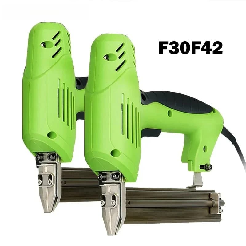 220V Elettrico Unghie Strumenti per la lavorazione del legno Chiodatura Cucitrice Cucitrice mobili cucitrice Inquadratura Tacker Strumento manuale fai da te F30 F422