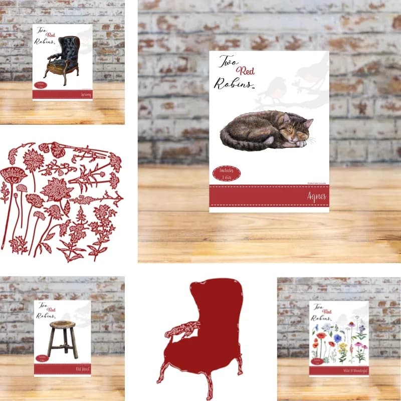 Fustelle in metallo per taglio di precisione a forma di gatto sdraiato con coda arrotolata, per scrapbooking e lavori di carta