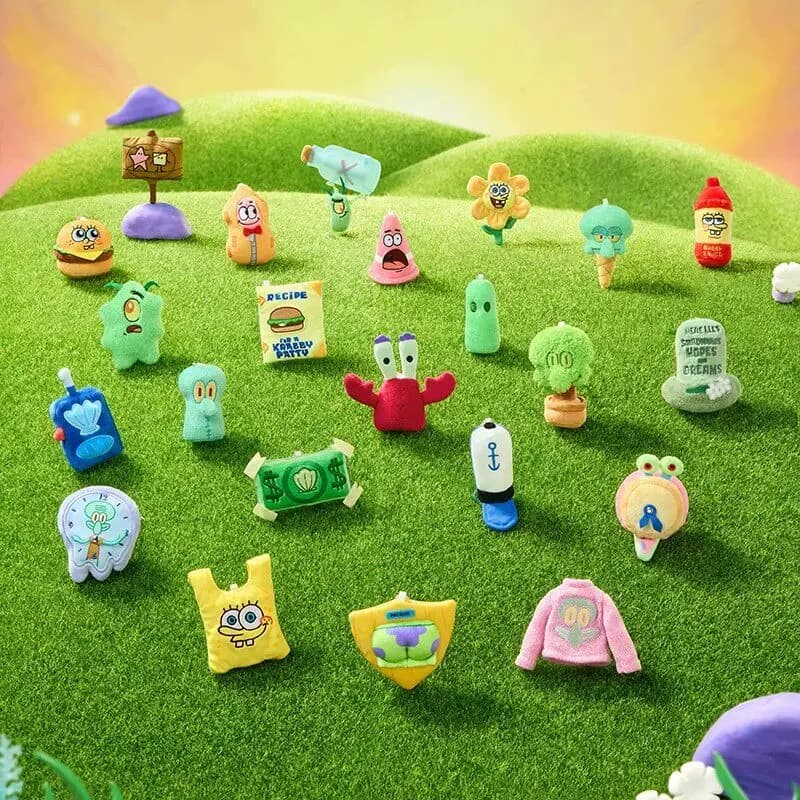Original Patrick Star Bikini Bottom Plush Blind Bag Blind Box Cute Plush Doll Bag Pendant Fridge Sticker For Backpack Decor