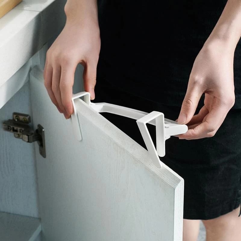 X9FA Over Door Towel Rack Bathroom Kitchen Cabinet Door Hanging Organizers Towels Bar