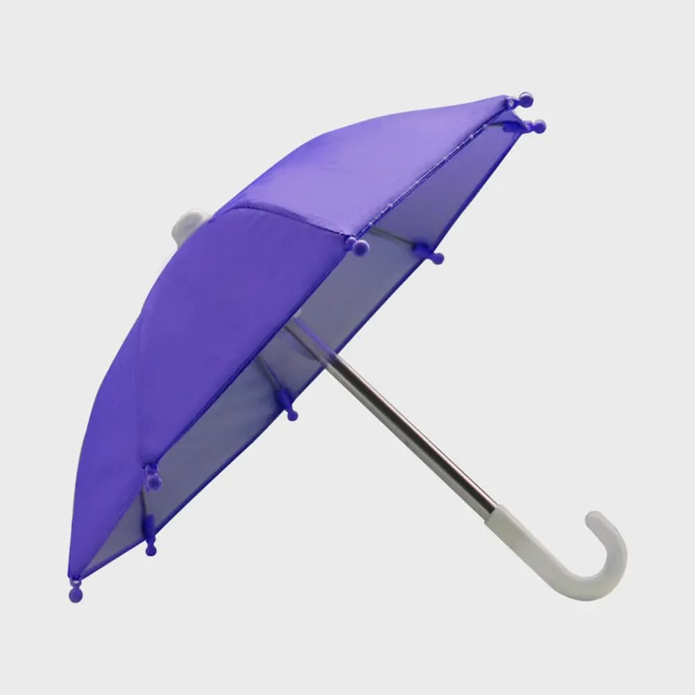2Pcs Portable Phone Umbrella Lightweight Compact Foldable Sun Protection Shade for Smartphones Cycling Riding Outdoor Mobile