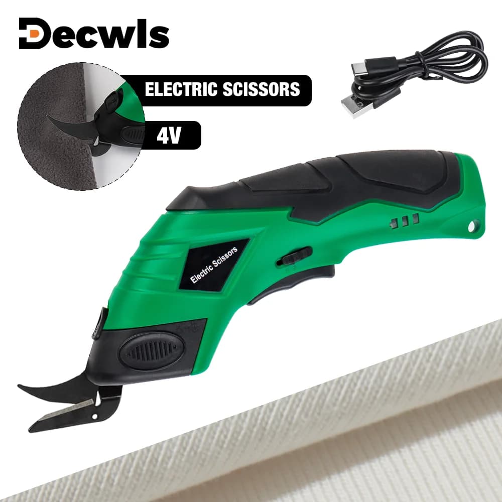 Forbici elettriche 4V, ricarica USB domestica, forbici da cucito senza fili, utensili da taglio fai da te per pelle/cartone, forbici per tufting, taglierina elettrica multifunzione, forbici portatili per taglio rapido