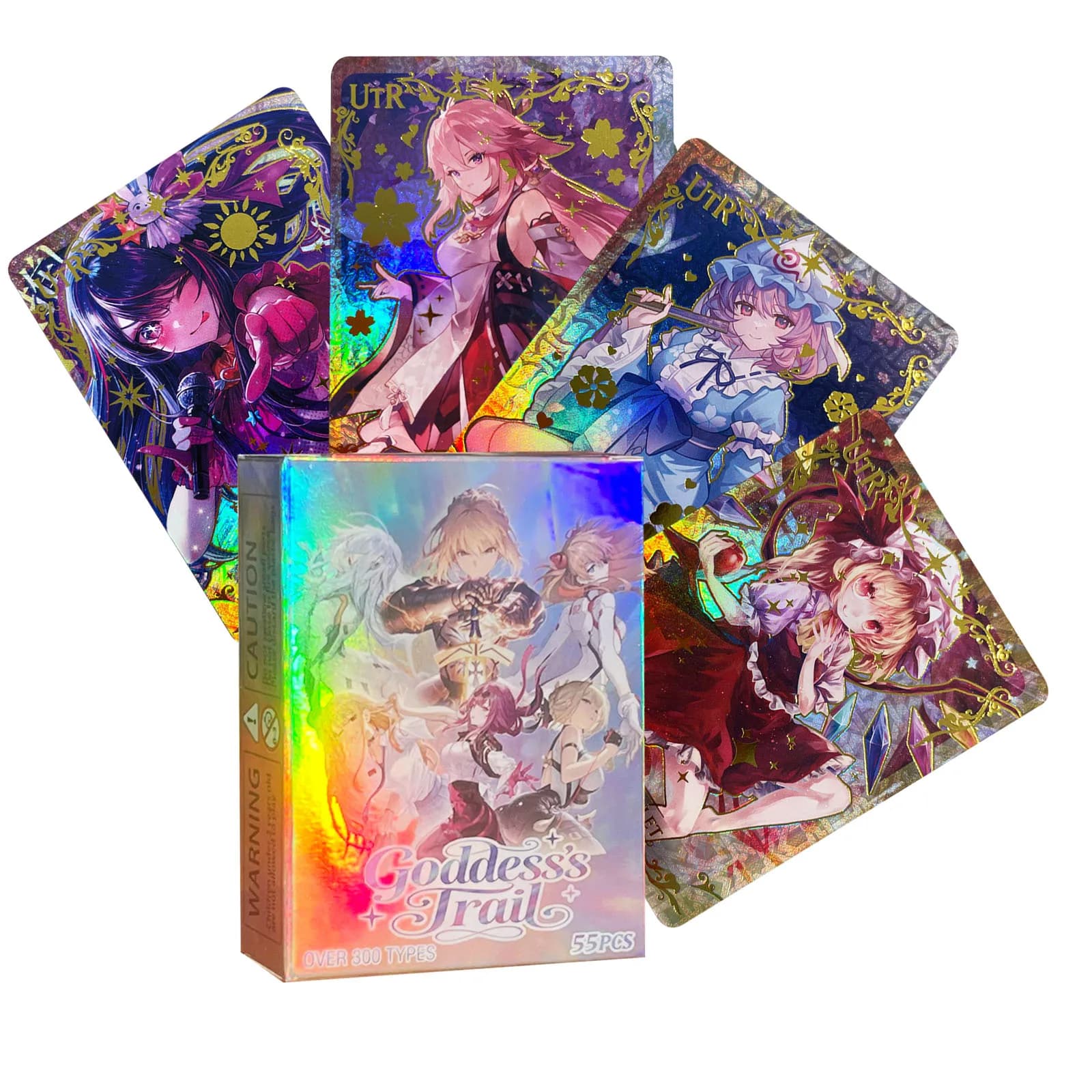 Goddess Story: Set di Carte Collezionabili Blind Box - 55 Pezzi per Set, Inclusi 5 Carte Dorate con Effetto Olografico