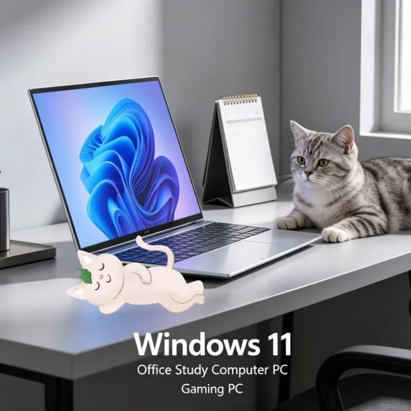 Schermo Ultra-chiaro 120Hz Originale 15.6" Laptop N95 Display IPS FHD 7500mAh 32GB/2TB SSD Tastiera Retroilluminata