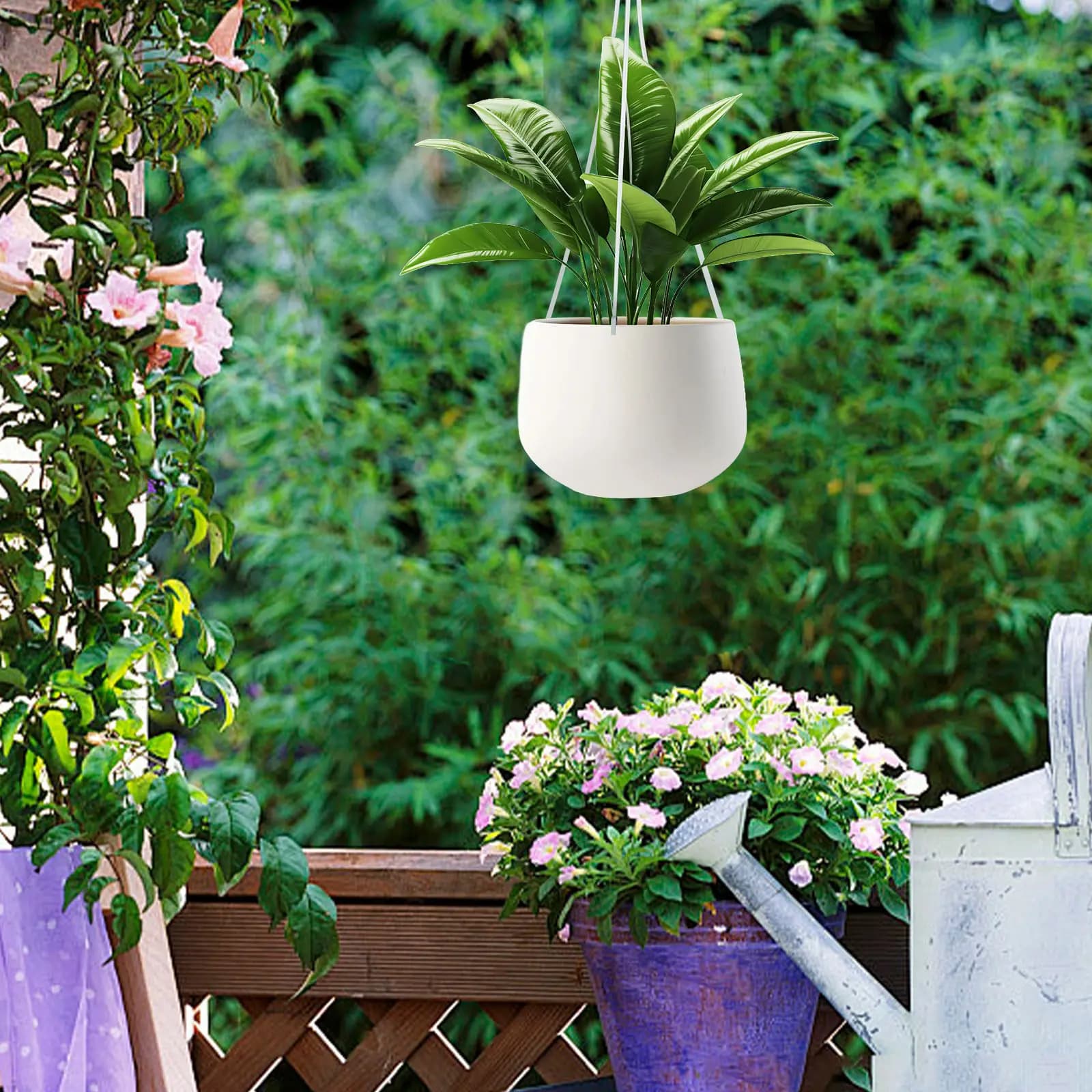 30 Pcs Plastic Plant Hanger Hooks Hanging Planter Pot Hangers for Plants Flower Pots