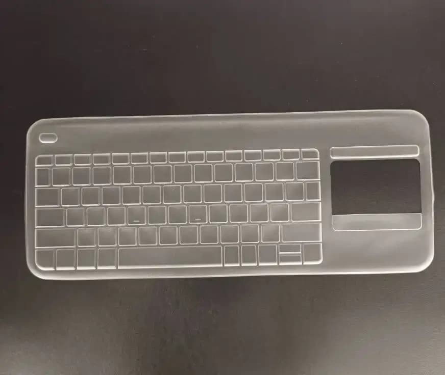 Copertura completa per tastiera Logitech K400 Plus Protezione per tastiera meccanica wireless Bluetooth antipolvere in silicone