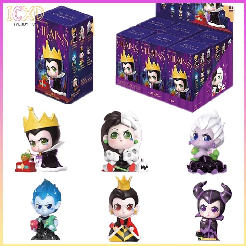 Disponibile Scatola cieca della serie Villains Collezione di figure anime alla moda, inclusa la regina cattiva Crudelia Ursula Hades Malefica giocattolo regalo