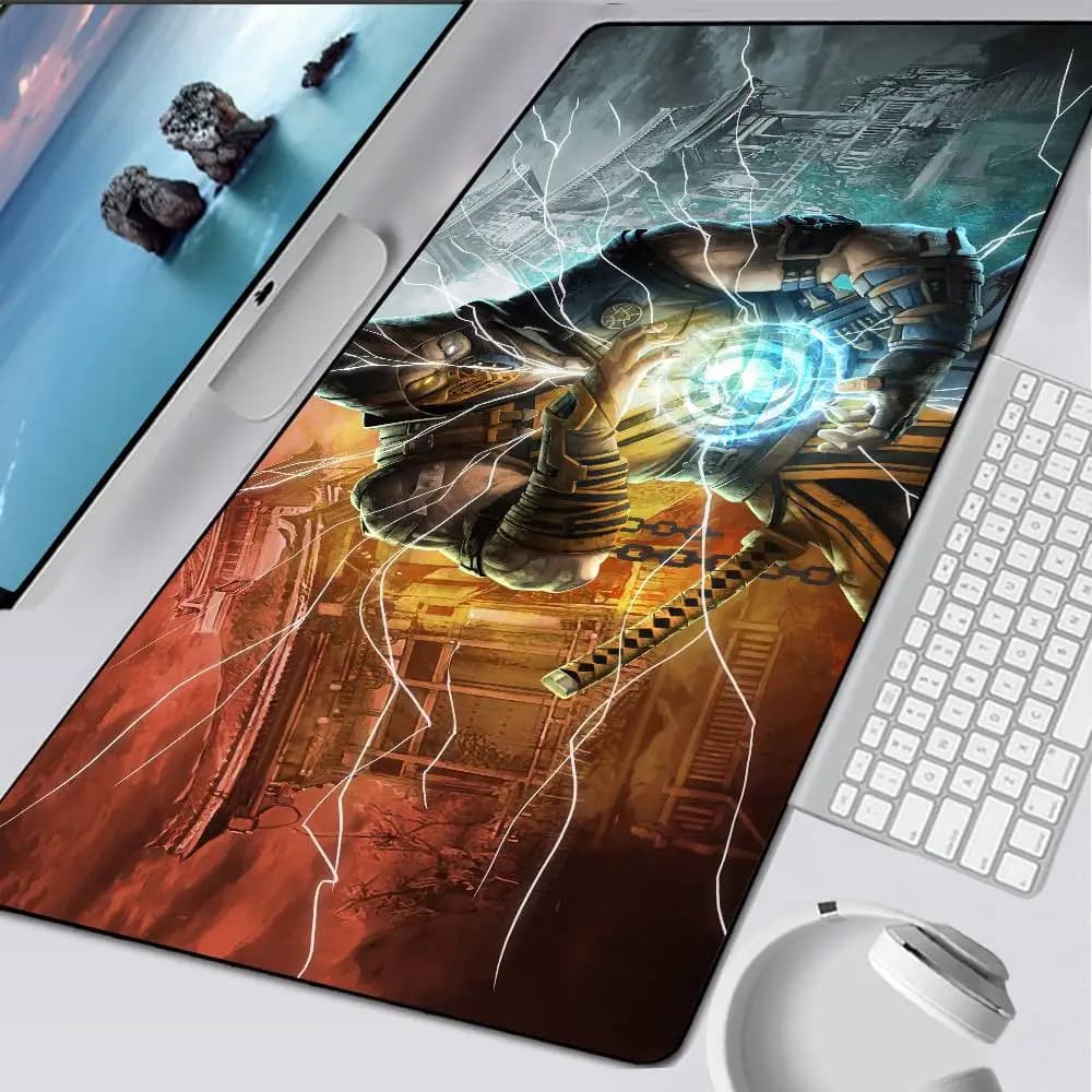 Mortal Kombat Large Gaming Mouse Pad Computer Mousepad PC Gamer Mouse Mat Laptop Mausepad XXL Mouse Carpet Keyboard Mat Desk Pad