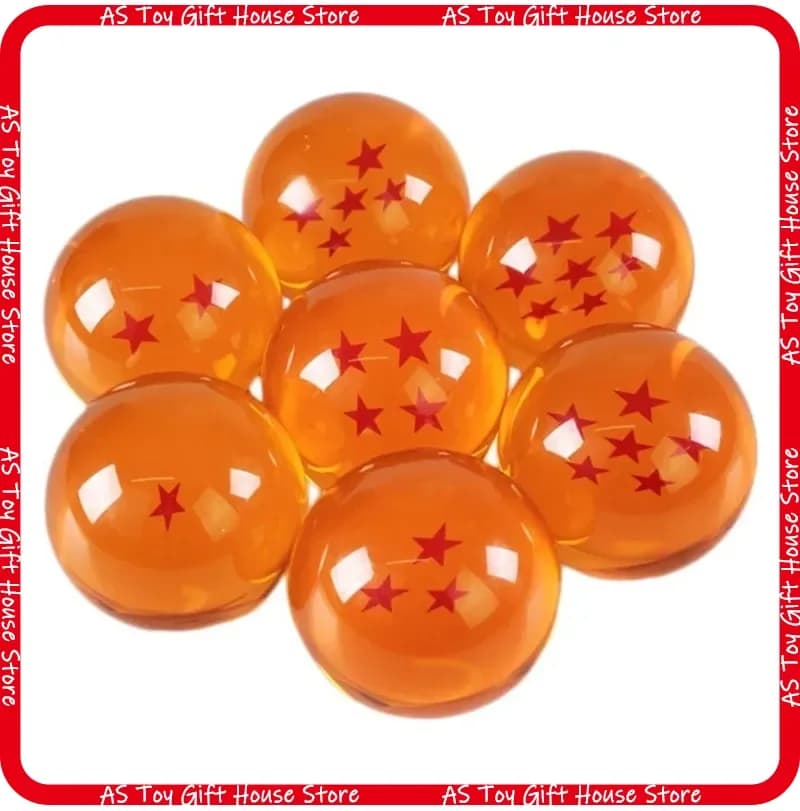 Hot Sell 7.6cm Dragon Ball Z Anime Figure Crystal Ball Toy 1 2 3 4 5 6 7 Star Dragon Balls Desktop Decoration Toy Children Gift