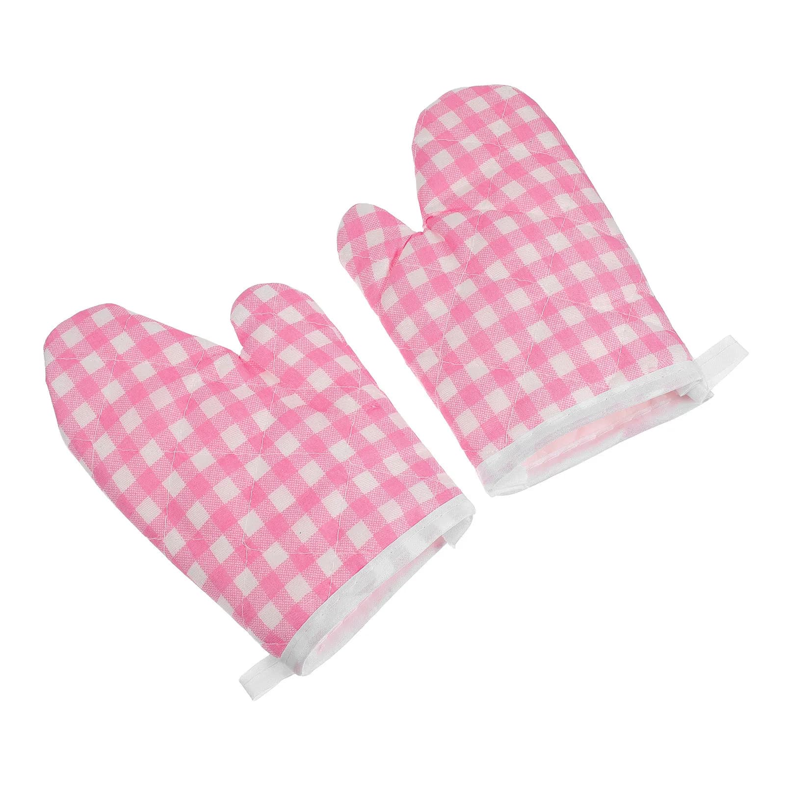 1Pair Cute Plaid Oven Mitts Heat Resistant Kitchen Gloves for Baking Cooking Oven Air Fryer Heat Proof Mitts
