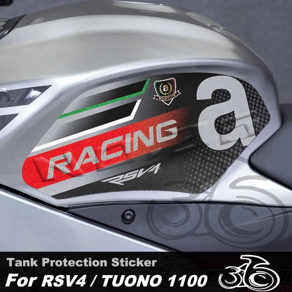 Moto Serbatoio Adesivo Decal Ginocchio Grip Protezione Pad Per Aprilia RSV4 2010-2021 Tuono 1100 2015-2020