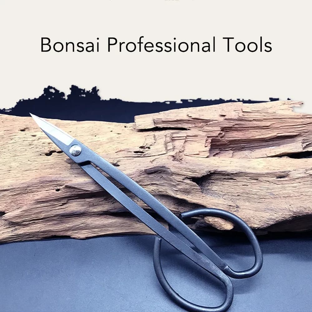 Stainless Steel Bonsai Scissors Butterfly Handle Black Plant Branch Shears Lightweight Pruning Scissors For Flower Arrangement