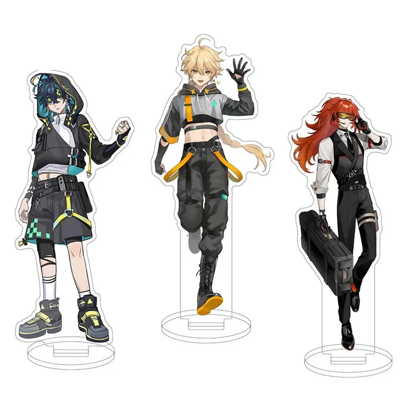 Hot Game Yuanshen Special Agent Acrylic Stand Action Figure Diluc Arlecchino Wanderer Model Plate Desk Decoration Standing Sign