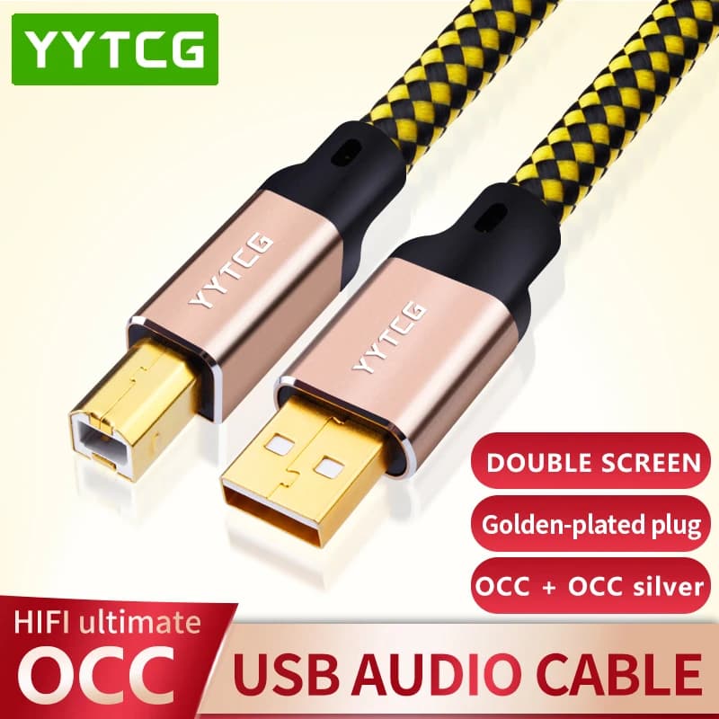 Cavo USB Hifi OCC DAC A-B Alpha Digital AB Audio da A A B cavo dati Hifi di fascia alta da tipo A A tipo B