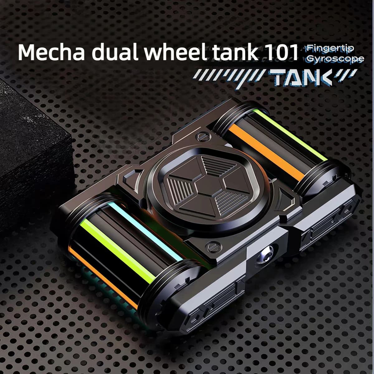 ADJUDICATION Mecha Dual-Gear Rotation Propulsion Composite Fidget Spinner Giocattolo Antistress da Scrivania
