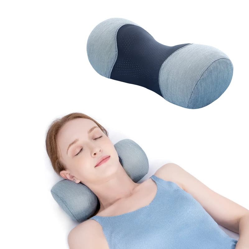 Addio al Dolore al Collo: Cuscino di Supporto Cervicale, Cuscino in Memory Foam per il Collo, Dispositivo di Trazione Cervicale, Cuscini per il Collo