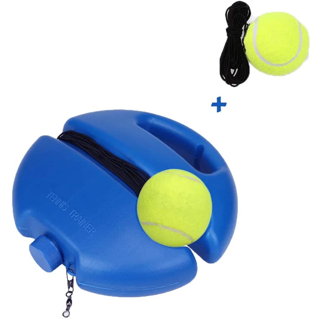 Commercio all'ingrosso 21 * 21 cm Solo Tennis Trainer - per l'allenamento Pratica di gioco per bambini e adulti Sport all'aria aperta Set da allenamento con 2 palline