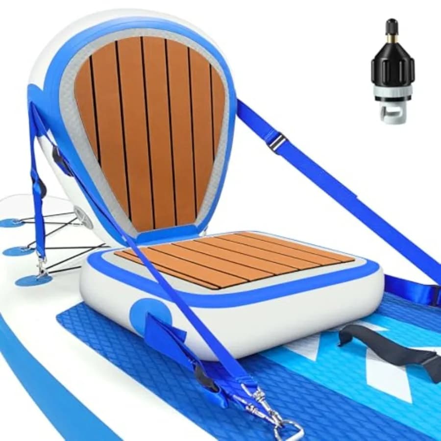 Sedile Gonfiabile Universale per Kayak con Supporto Lombare, Seduta Robusta per Paddle Board, Regolabile e Gonfiabile