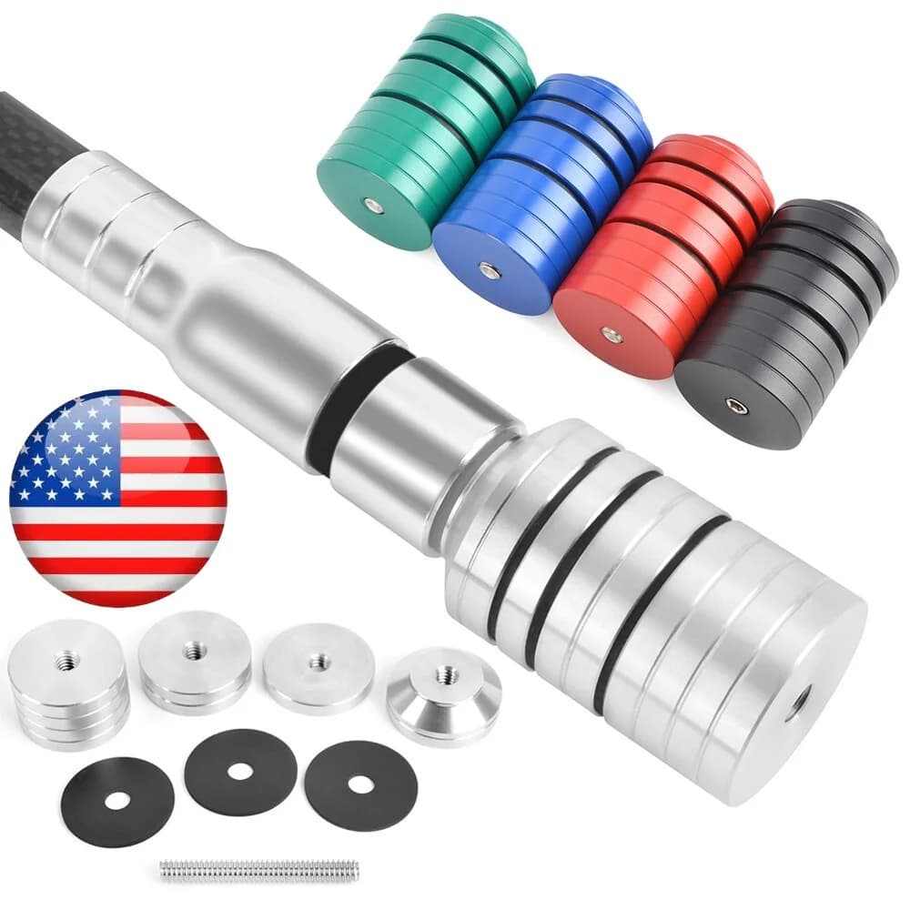 Archery Counterweight Stabilizer Balance Bar Stainless Steel Weight Kit for Compound Bow Hunting Target Practice Use