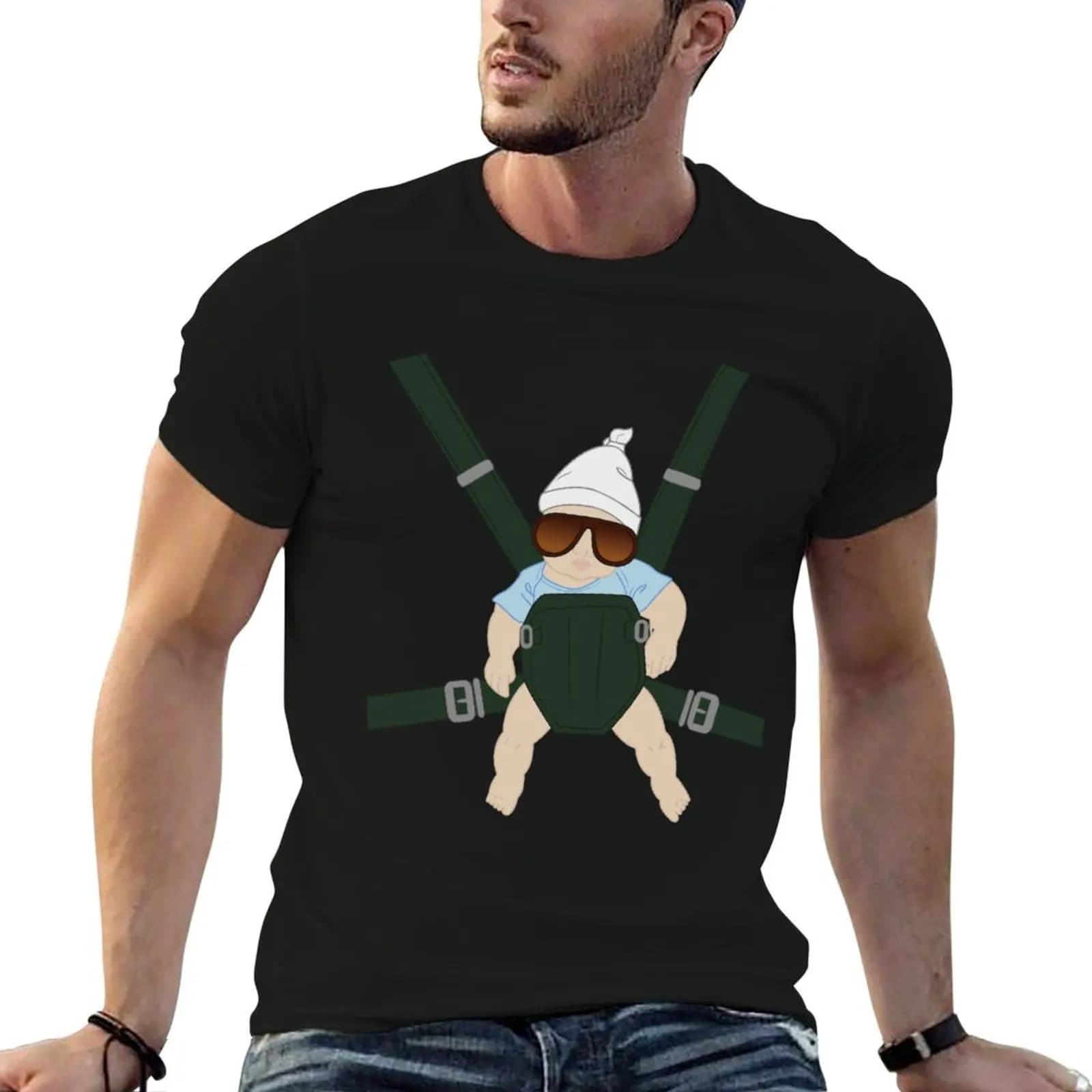 T-shirt Hangover Baby Carlos in Carrier t-shirt uomo magliette casual cotone 100% cotone t-shirt confezione T-shirt