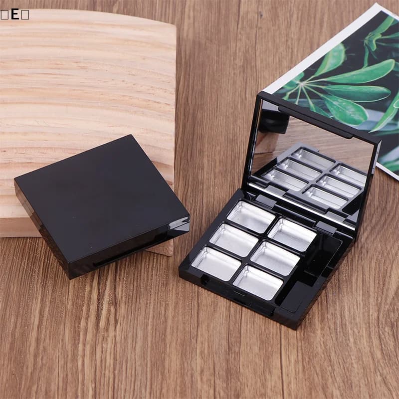 Empty palette for Makeup Eyes with Mirror, Container for Fa-da-te umbrellas for Women, Girls and Beginners, Makeup Tools