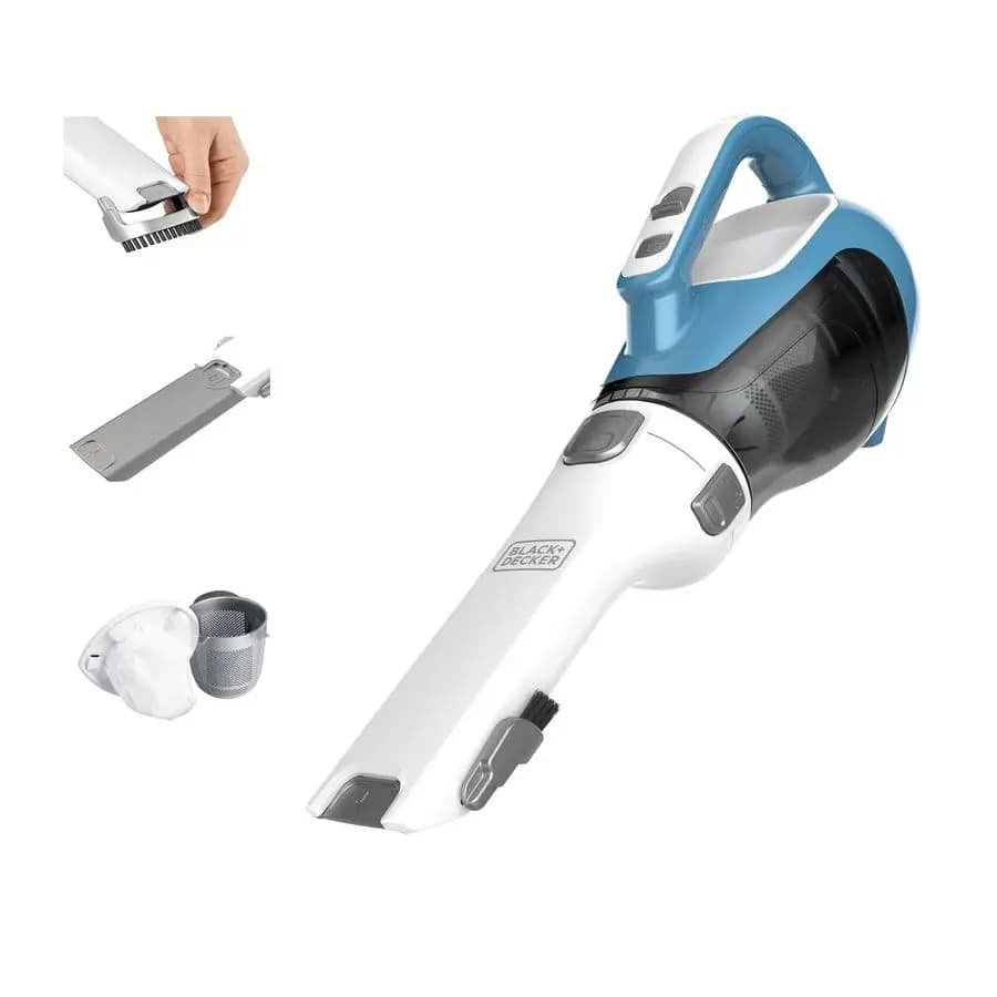 Aspirapolvere Portatile Senza Fili Dustbuster AdvancedClean, Compatto per Casa e Auto con Spazzola per Fessure, Ugello Rotante e Base di Ricarica