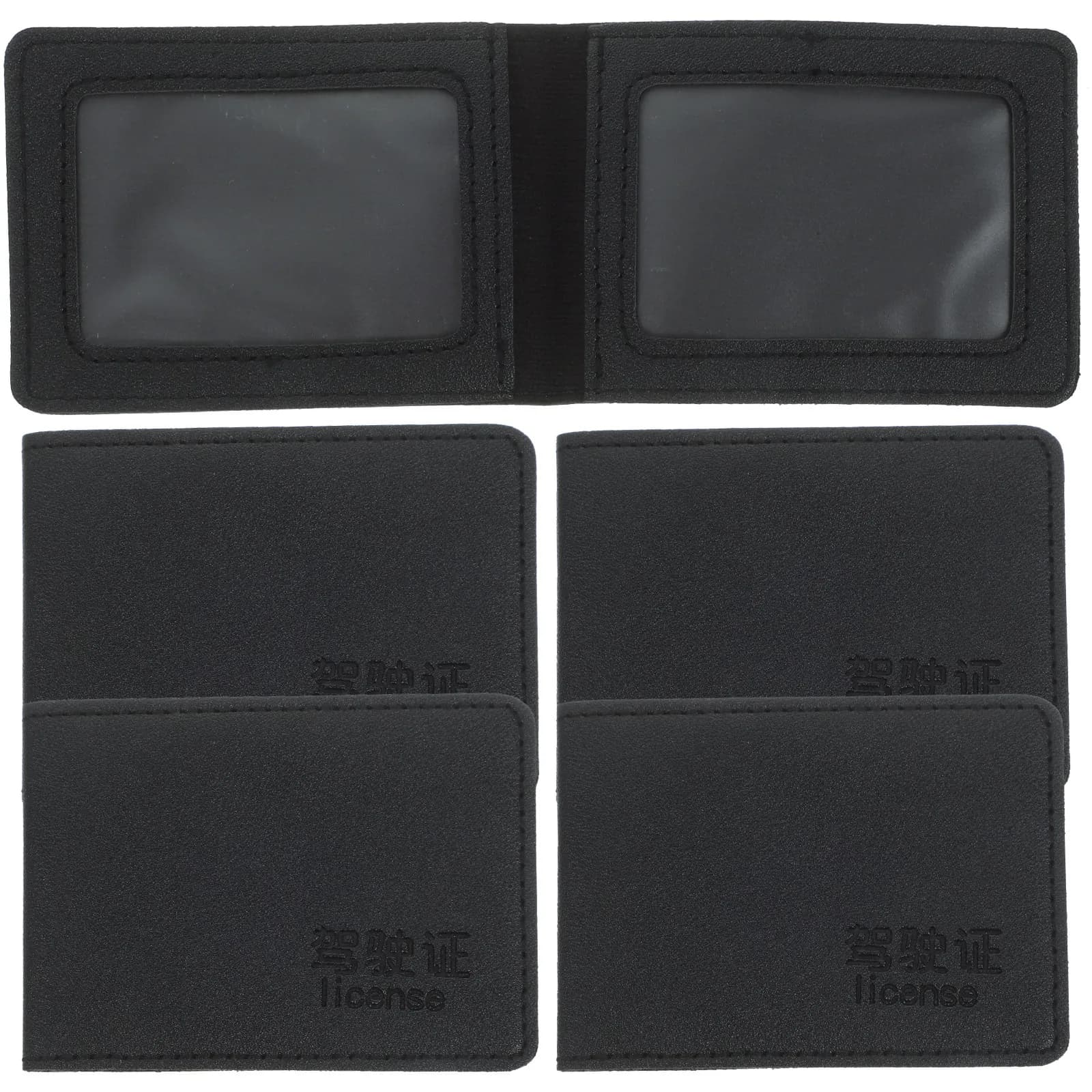 Set di 5 Porta Documenti Eleganti, Organizzatore Portatile per Carte d'Identità, Carte di Credito, Passaporto e Patente di Guida