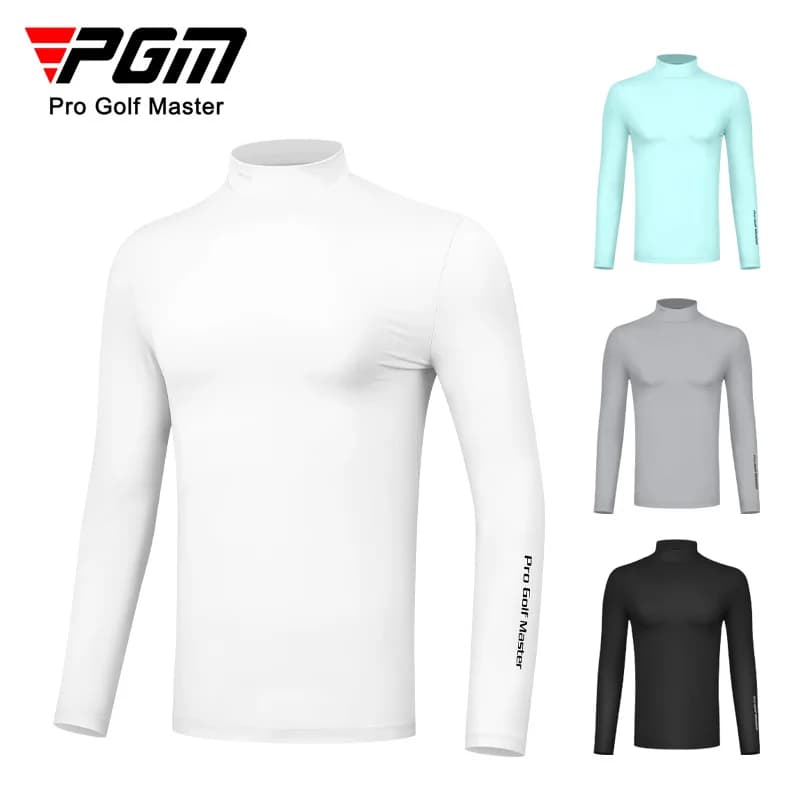 PGM Golf camicie per la protezione solare da uomo protezione UV a maniche lunghe in seta di ghiaccio fresco traspirante abbigliamento sportivo ad alta elasticità YF488