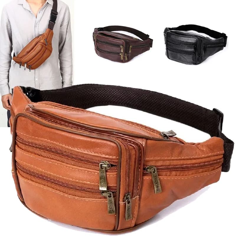 Men's Waist Bag Sling Hip Waist Bag Cross Body Running Jogging Pack for Men's Wallet Bags