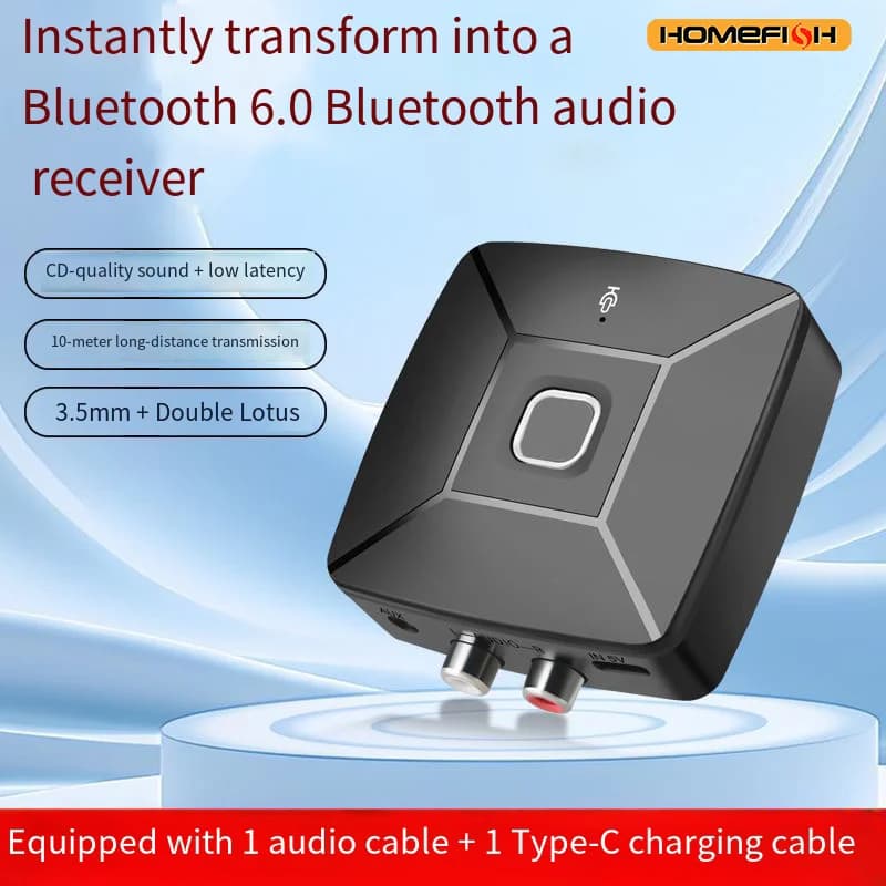 Il ricevitore musicale NFC BT1180 Bluetooth 6.0 è vivavoce per l'uso in auto e supporta la riproduzione musicale tramite chiavetta USB