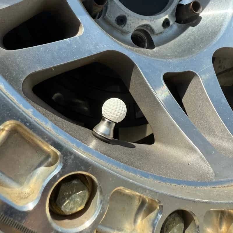 Golf Ball Style Tire Valve Stem Caps for Car Universal Wheel Air Dust Covers for Auto