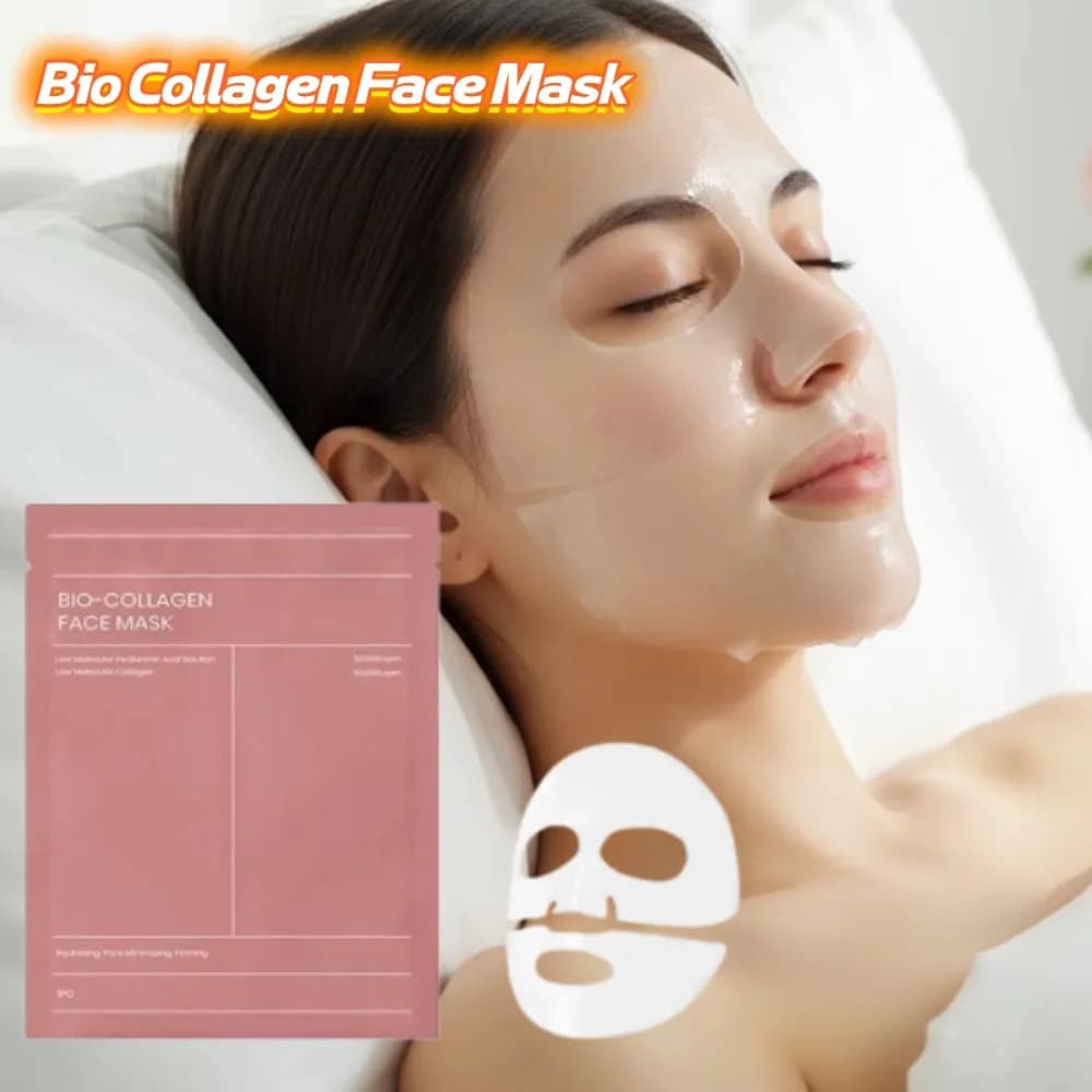 Maschera per il viso al collagene bio Riduce i pori Idratazione profonda Maschera notturna Idratante Rinfrescante Schiarente Cura della pelle del viso