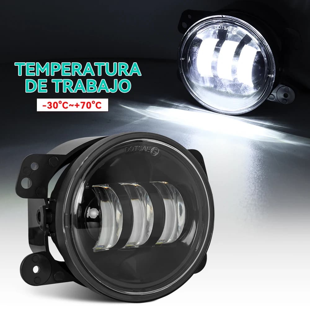 4 pollici LED fendinebbia luce di guida luci ausiliarie fuoristrada auto fendinebbia per Wrangler JK Dodge Citroen Ford Honda Suzuki