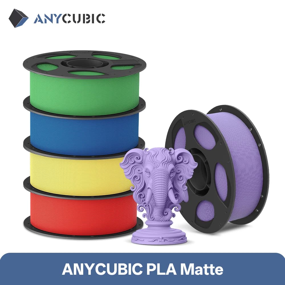 ANYCUBIC Matte PLA 3D Printer Filament 1.75mm 1 kg/roll PLA Matte Filament 3D Printing Material for Toy Pattern Printing