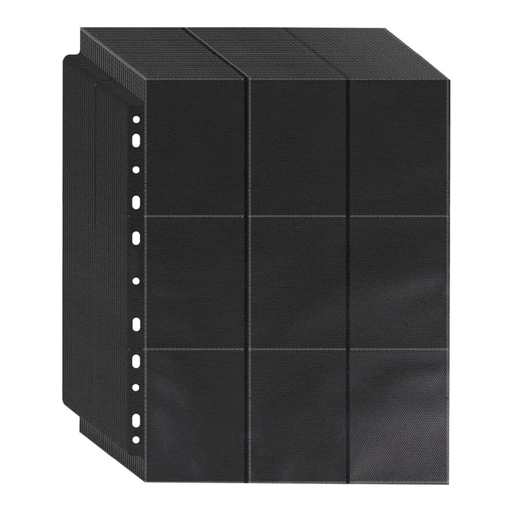 60 buste per carte da gioco vuote con 9 slot ciascuno, contenenti fino a 1080 carte standard: compatibili con raccoglitori a 2/3/4 fori.