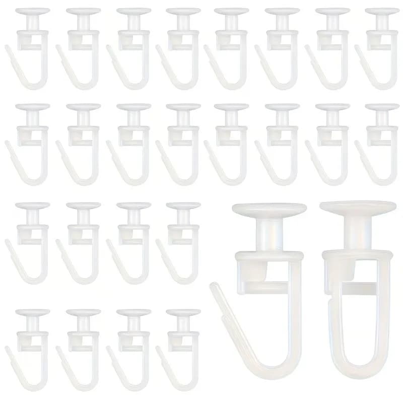 Pulegge per binari per tende in un unico pezzo, 175 pezzi, resistenti, in plastica liscia e silenziosa, per tende divisorie per porte e docce