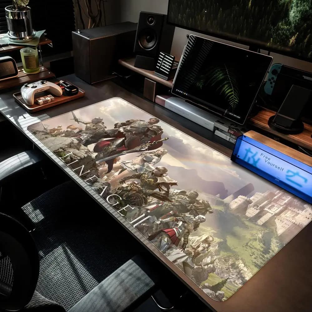 Game L-Lineage 2 Mouse Pad XXL Computer Accessories Large Keyboard Laptop Table Pad The New Product Gamer Gaming