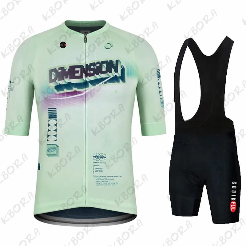 Gobik men's cycling jersey set, shaded series, breathable shirt and bib, short sleeve set, shorts with 20D cushion, padded pants