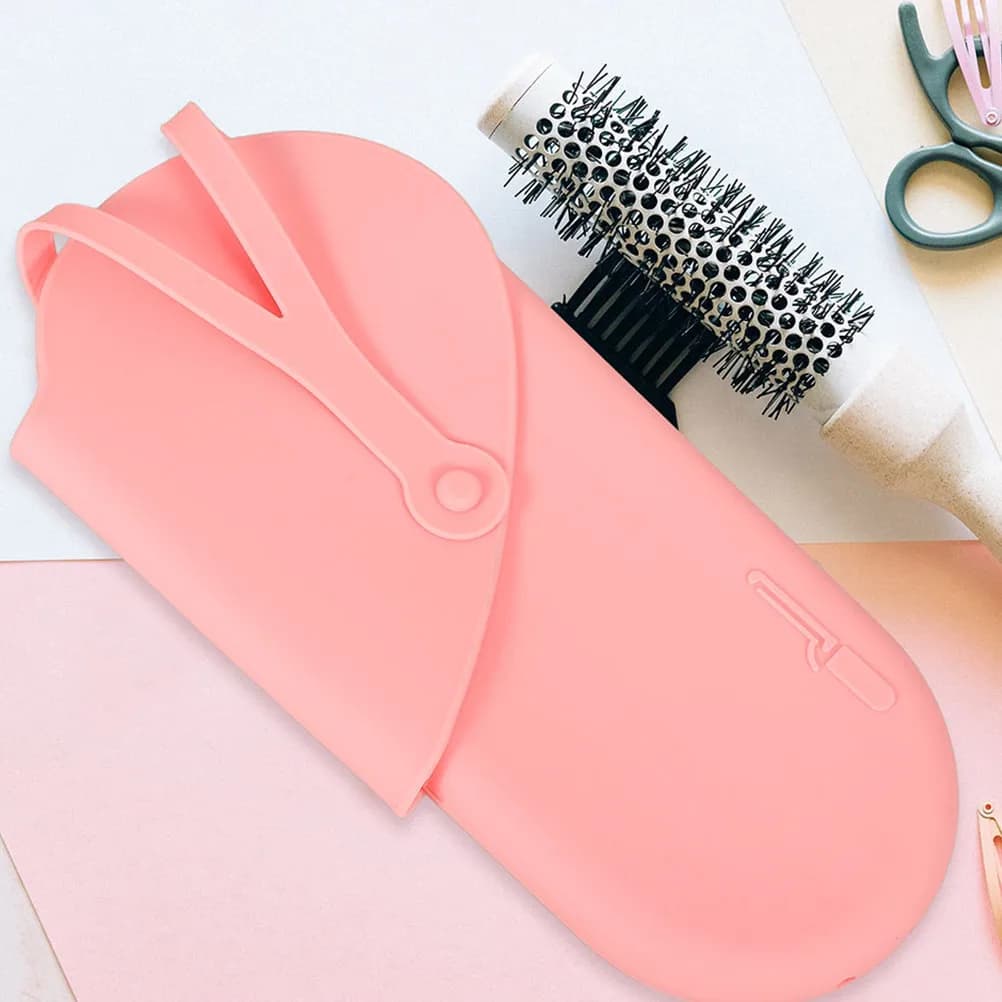 Borsa in Silicone per Ferro Arricciacapelli, Custodia da Viaggio Portatile Resistente al Calore per Ferri Arricciacapelli, Piastra e Strumenti di Styling, Ideale per Hotel