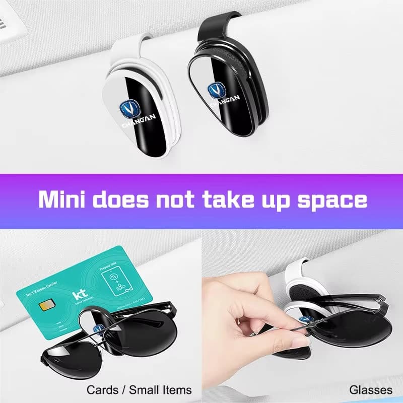 Car Visor Sunglasses Glasses Clip Eyeglasses Holder Storage Accessories For Changan CS35 CS55 CS75 CS85 CX70 EADO UNI-T UNIV