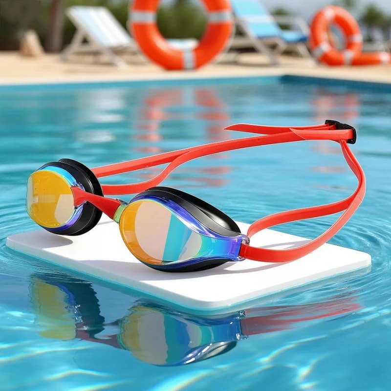 Occhialini da nuoto elettrolitici da competizione professionale - Occhialini da sub da corsa in silicone antiappannamento, impermeabili e resistenti ai raggi UV