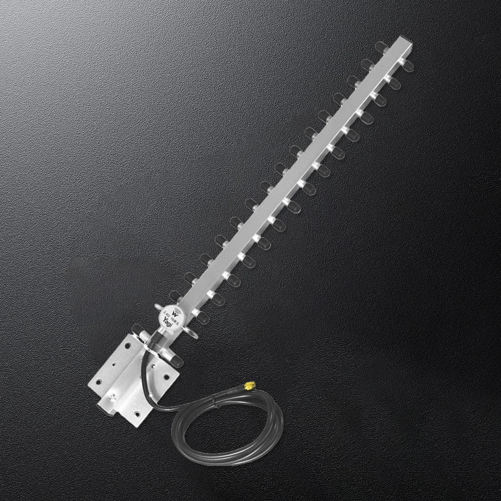 Yagi WiFi Antenna 2.4Ghz (25dBi) Directional Booster Amplifier Modem Cable W/ RP-SMA Connector for Wireless Network