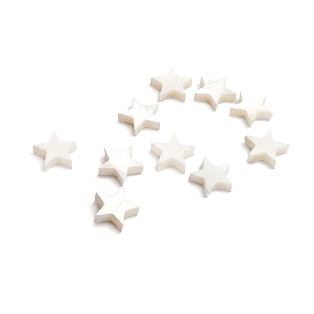 10Pcs Star Shape White Abalone Guitar Fretboard Dots Inlays Mini Decorative Fret Markers for Guitar Ukulele Mandolin Banjo Bass