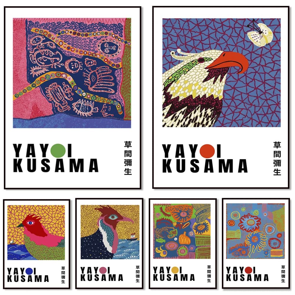 Yayoi Kusama-High Quality Printable Exhibition Poster-Japanese Art-Yayoi Kusama Exhibition Poster-Kusama Artwork