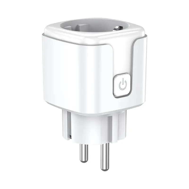AB47-Tuya Smart socket WiFi 20A EU with Monitoring Consumption, Timer and Smart Life Support for Alexa, Home and Yandex