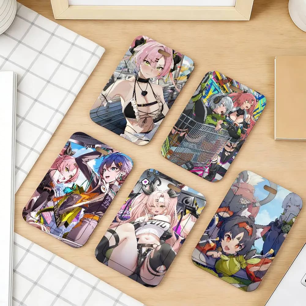 Game Zenless Zone Zero Sexy Sliding card sleeve adatta per carte di trasporto pubblico, metropolitana e studentesche