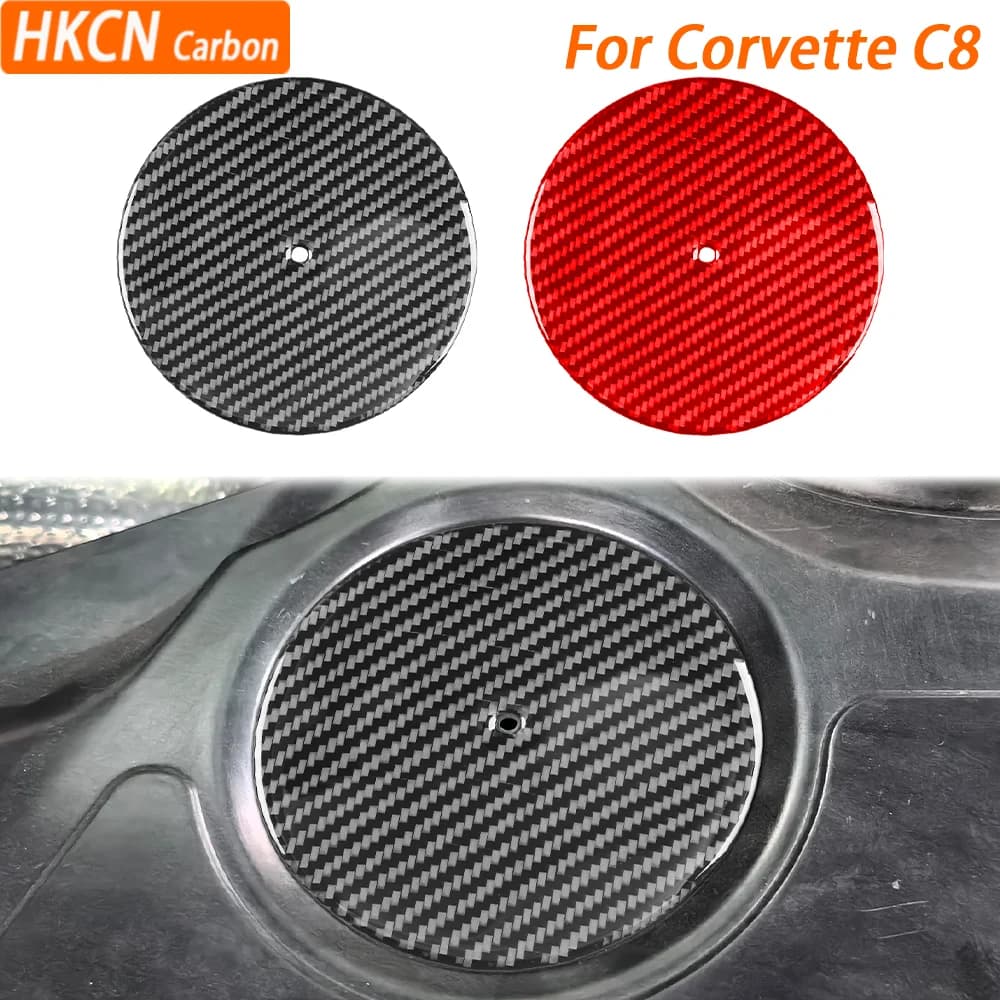Car Accessories Carbon Fiber Motor Side Panel External Cover Wall decal For Chevrolet Corvette C8 Z51 Z06 2020-2025