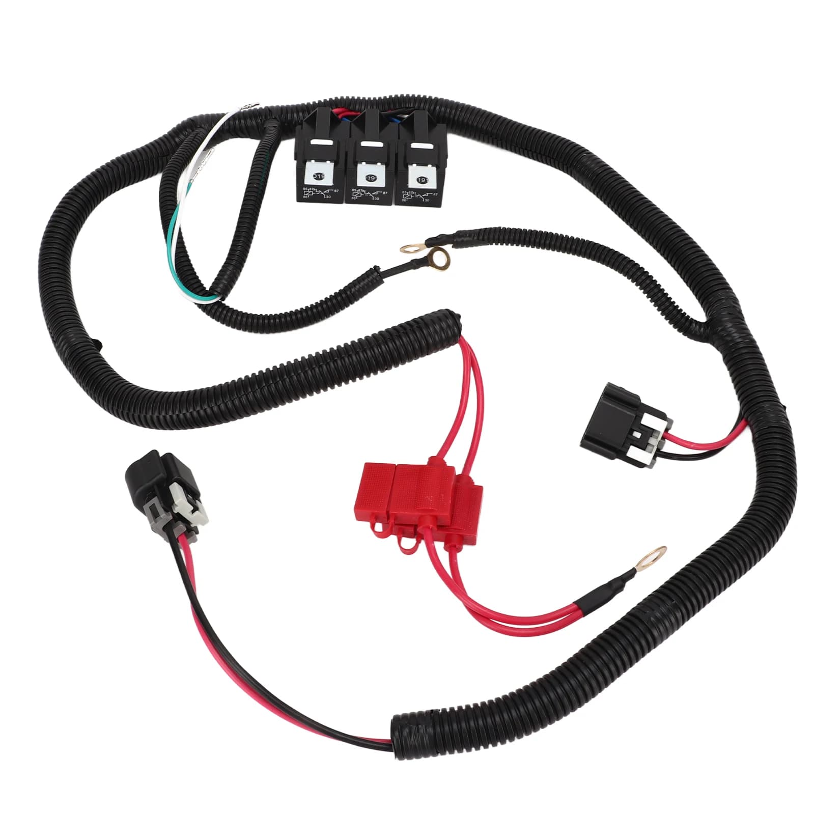 Cablaggio Ventola Elettrica Doppia con Controllo ECU 7L5533A226T, Ricambio per Cablaggio Ventola di Raffreddamento Silverado Suburban Avalanche