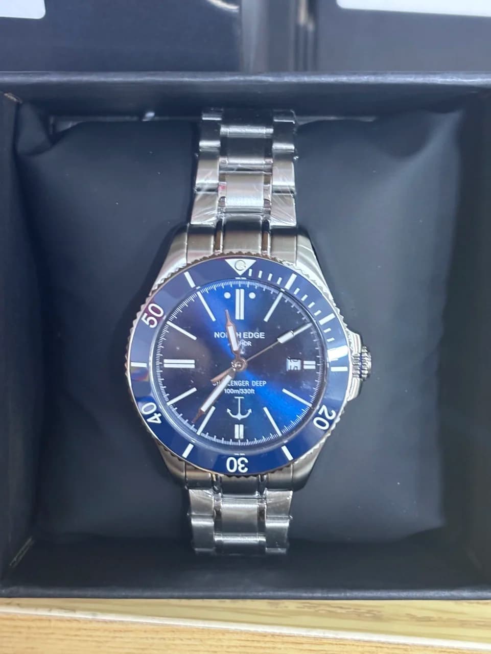 Orologio da Polso Meccanico NORTH EDGE ANCHOR 42MM per Uomo, Lussuoso con Vetro Zaffiro, Movimento Automatico MIYOTA 8215, Impermeabile 10 Bar